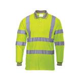 Hi Vis Long Sleeve Polo Shirt