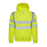 Hi Vis Zip Up Hoodie