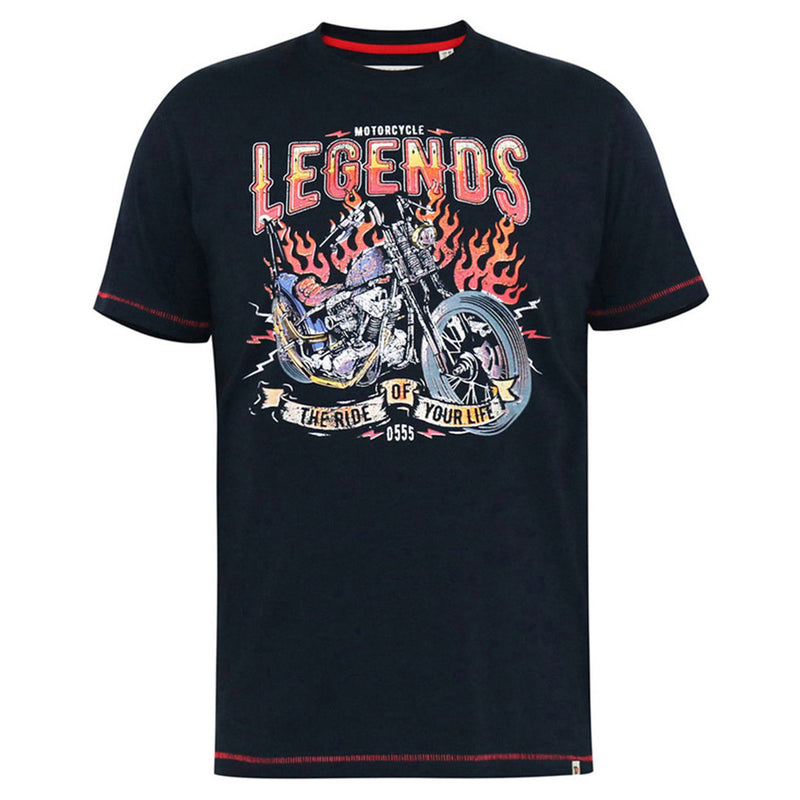 D555 Legends Motor Bike Print T-shirt