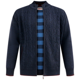 D555 Zip Up Knit Sweatshirt