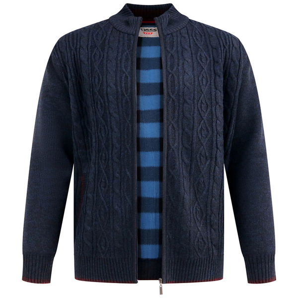 D555 Zip Up Knit Sweatshirt