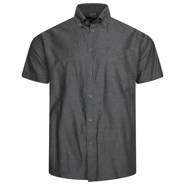 KAM Short Sleeve Geo Print Shirt