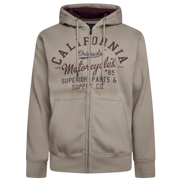 KAM California Zip Thru Hoody