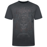KAM Cool Dye Washed Tattoo Skull Print T-Shirt