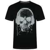 KAM Skull Headphones Printed T-Shirt