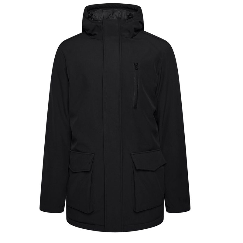 KAM Long Quilted Soft Shell Coat