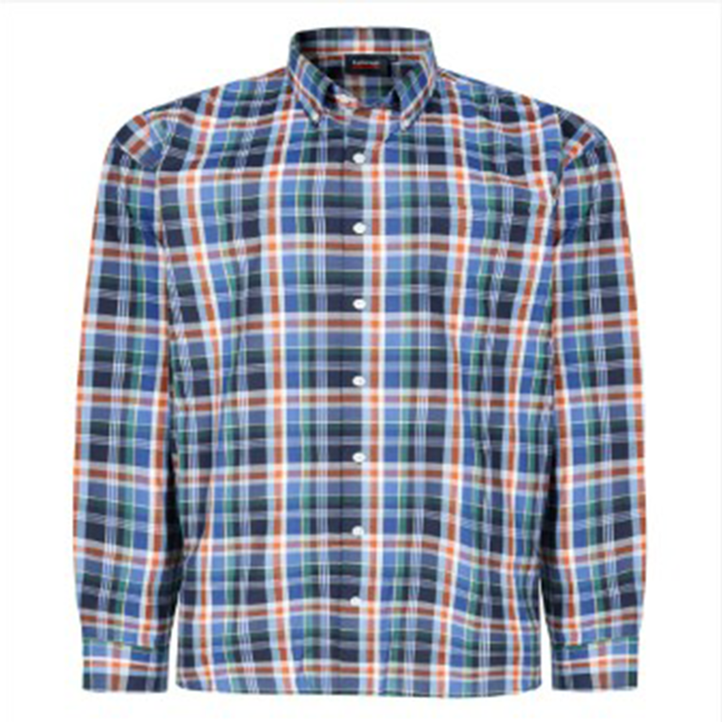 Espionage Long Sleeved Oxford Weave Check Shirt