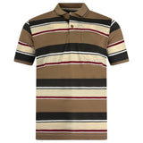 Charles Norton Short Sleeve Striped Polo Shirt