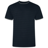 KAM Tipped Texture T-Shirt