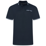 KAM Tipped Collar Polo Shirt