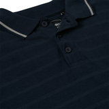 KAM Textured Tipped Polo Shirt
