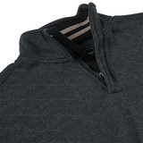 KAM 1/4 Zip Panel Mock Neck Top