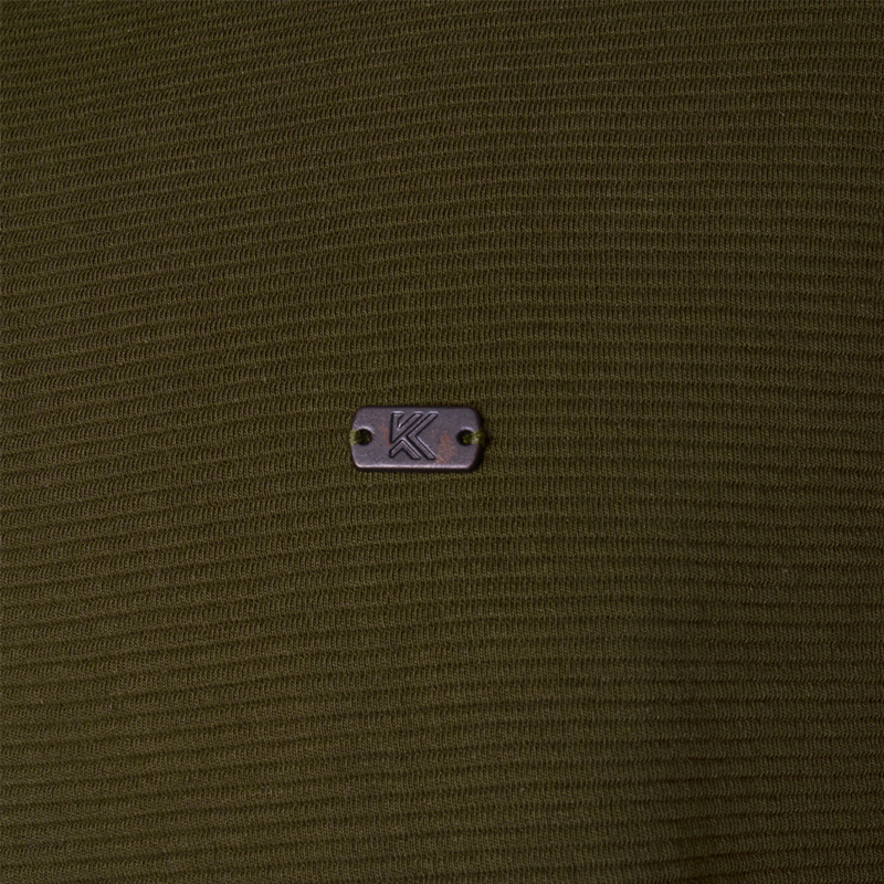 KAM 1/4 Zip Jacquard Knit Top