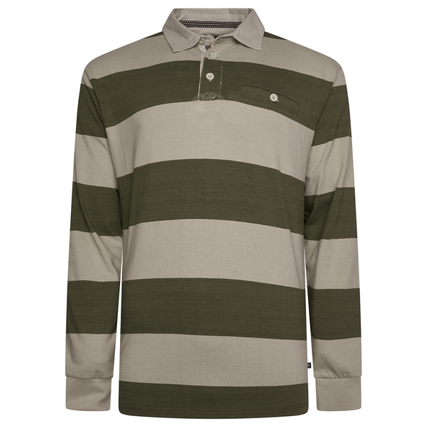 KAM Long Sleeve Rugby Polo Shirt
