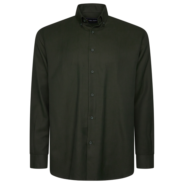 KAM Long Sleeve Dobby Weave Shirt