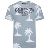 KAM California Palm Print T-Shirt