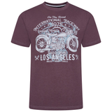 KAM LA Raceway Printed Graphic Marl T-Shirt