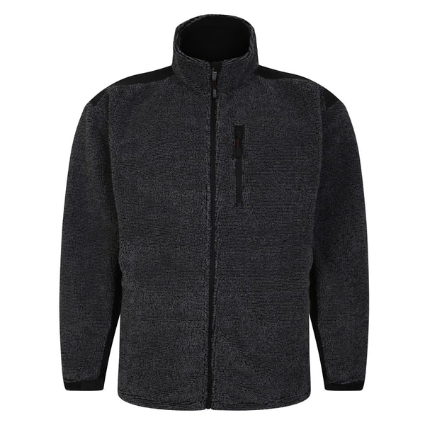 Espionage Zip Textured Fleece Jacket