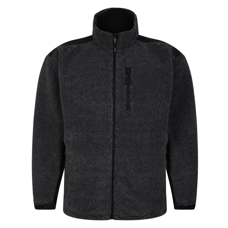 Espionage Zip Textured Fleece Jacket