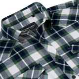 KAM Long Sleeved Retro Check Twill Shirt