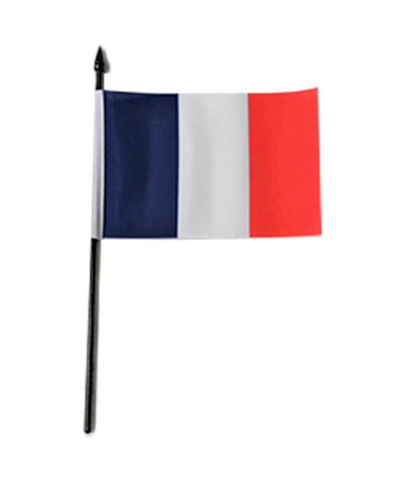 France Small Table Flag