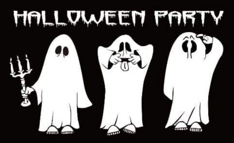 5ft x 3ft Halloween Party Flag