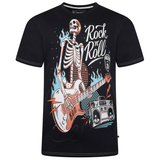 KAM Rock N Roll Print T-Shirt
