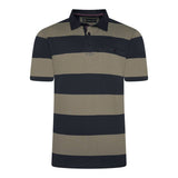 KAM Rugby Polo Short Sleeve Shirt Striped