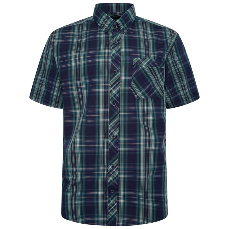 KAM Short Sleeve Check Shirt 6301