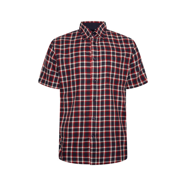 KAM Short Sleeve Check Shirt