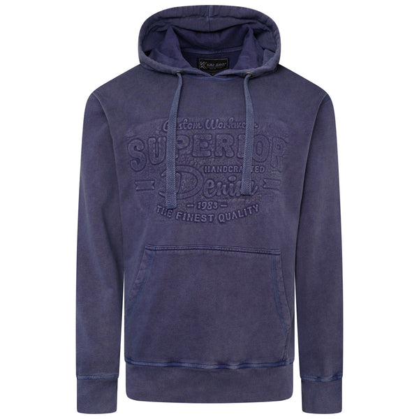 KAM Mens Embossed Hoody