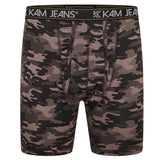 KAM Twin Pack Camo Print Boxers