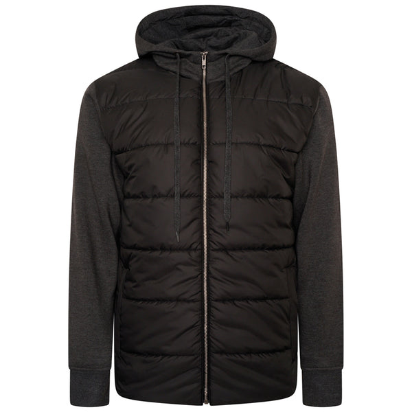 KAM Quilted Zip Thru Hoody