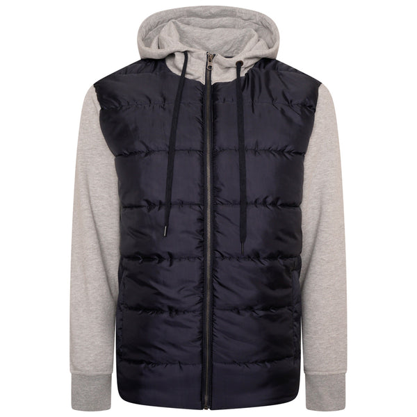 KAM Quilted Zip Thru Hoody