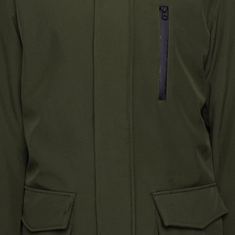 KAM Long Quilted Soft Shell Coat