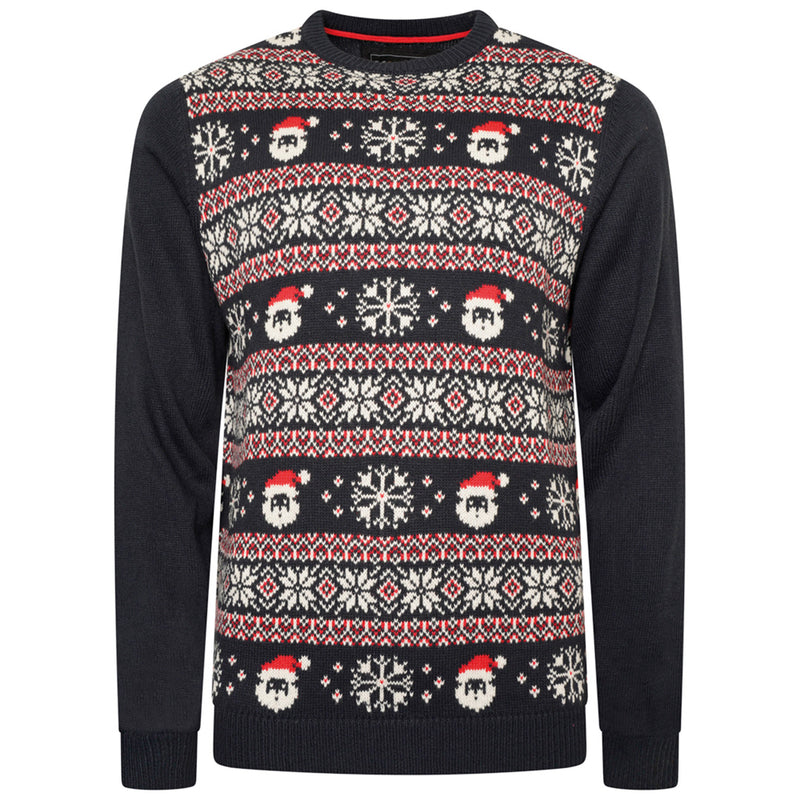 KAM Snowflake Santa Xmas Jumper