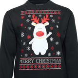 KAM Xmas Reindeer Print Sweater