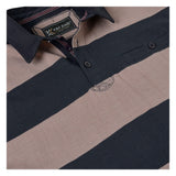 KAM Rugby Polo Short Sleeve Shirt Striped