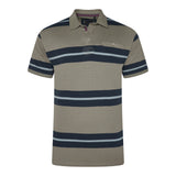 KAM Rugby Polo Short Sleeve Shirt Multi Stripe