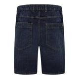 KAM Mens Stretch Denim Short with Tie Belt