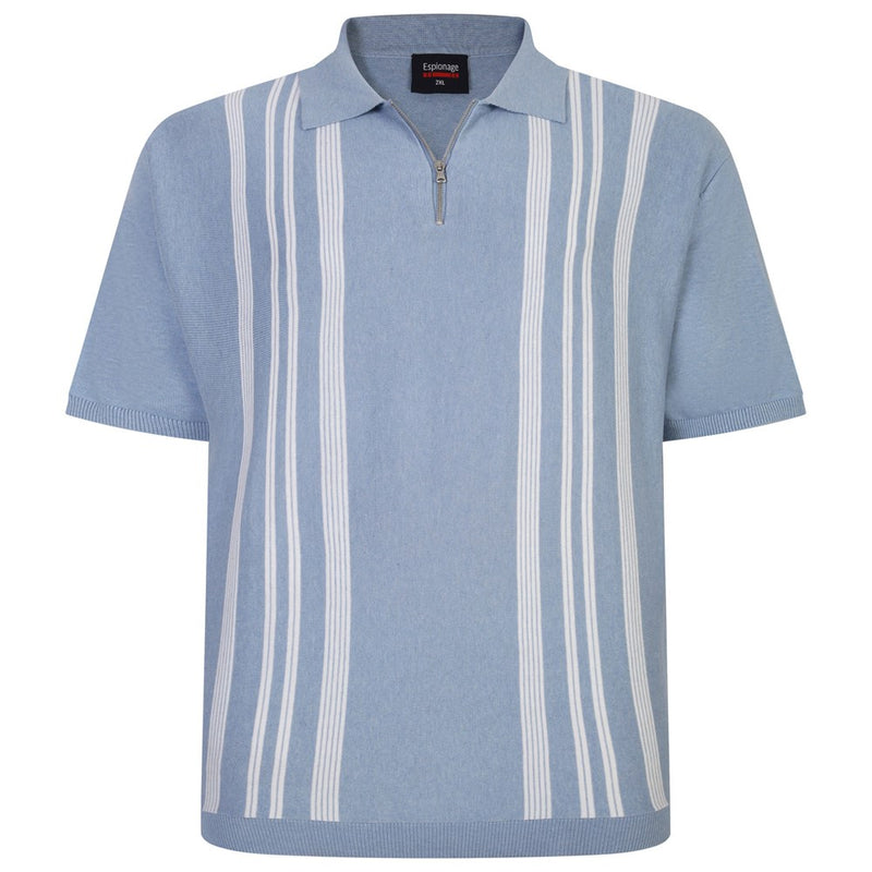Espionage Striped Knitted Polo