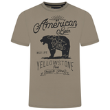 KAM American Bear Print T-Shirt