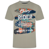 KAM Surf Rider Print T-Shirt
