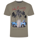 KAM Surf Truck Print T-Shirt
