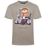 KAM Mens Teddy Bear Biker Graphic T-Shirt