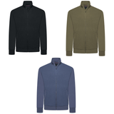 KAM Zip Thru Jaquard Sweat Top
