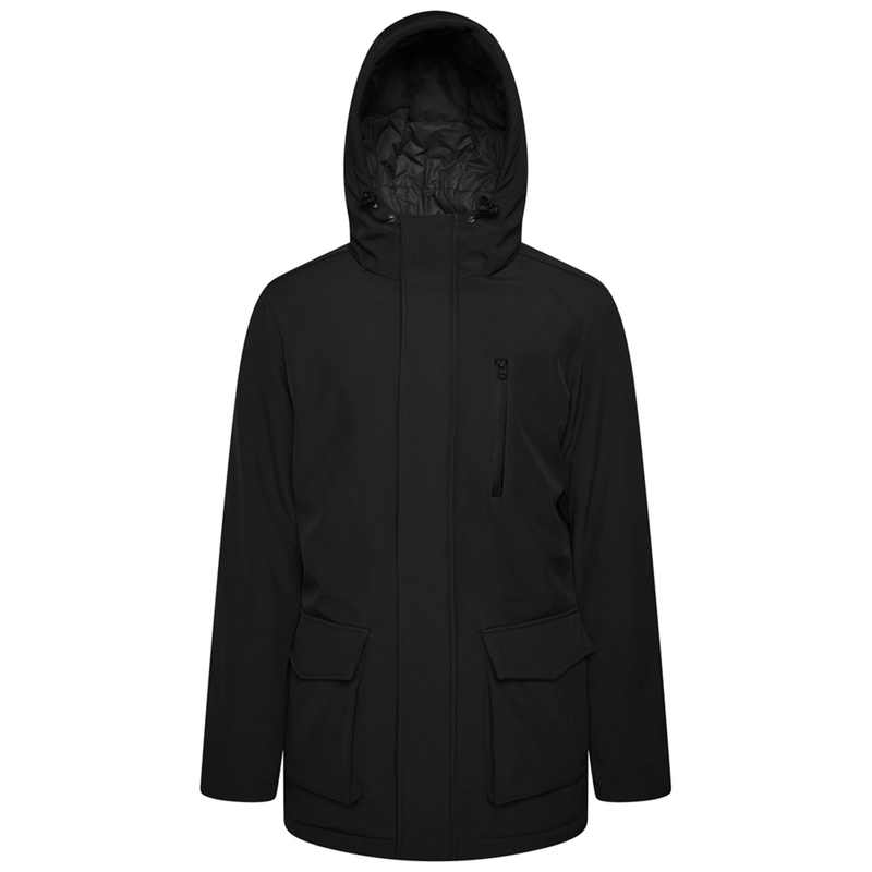 KAM Long Quilted Soft Shell Coat