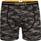 D555 Pack of 3 Cotton Stretch Printed Boxers