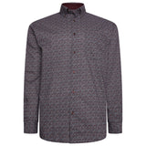 KAM Premium Geo Print Shirt