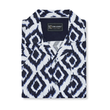 KAM Mens Hawaiian Geo Print Shirt